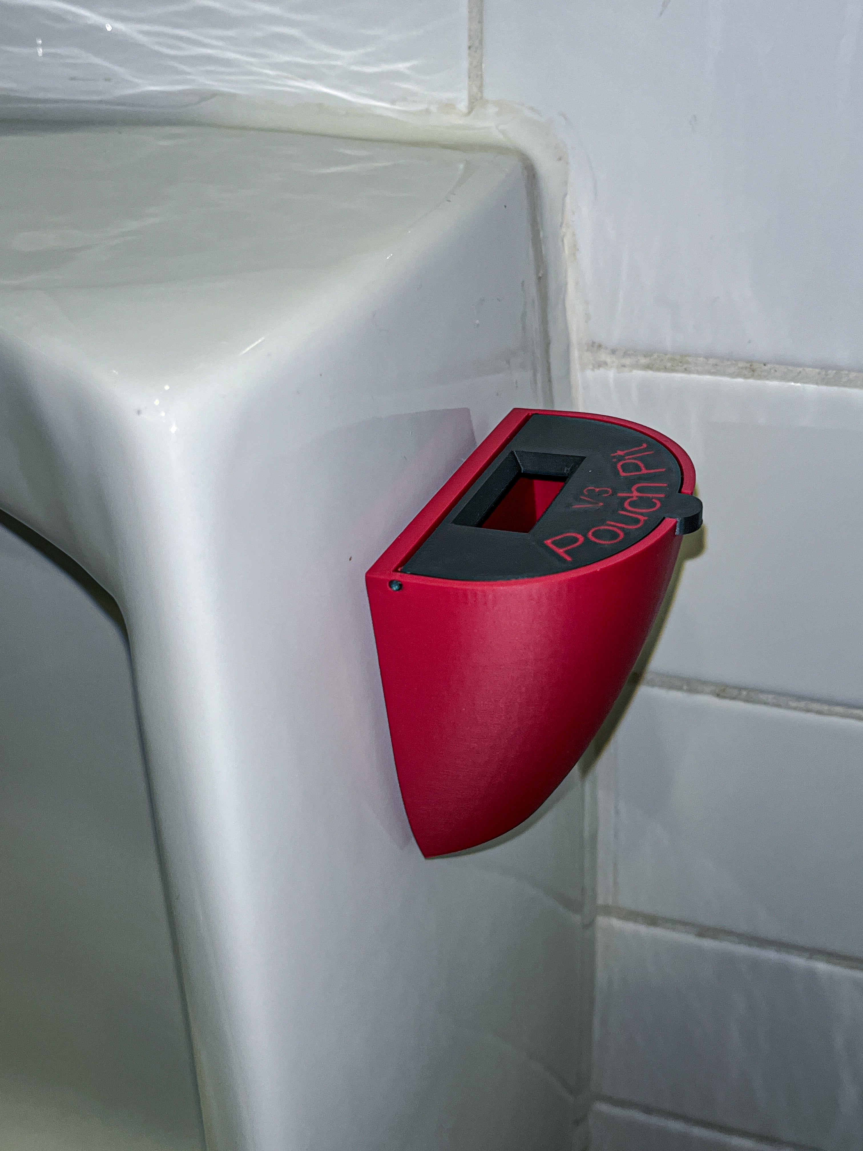 Pouch Pit – Mini Urinal Trash Can for Nicotine Pouches